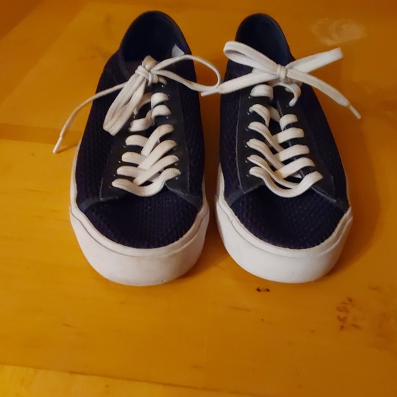 POLO RALPH LAUREN NELSON MESH SNEAKERS SIZE 8.5 NAVY BLUE N WHITE - Picture 7 of 7